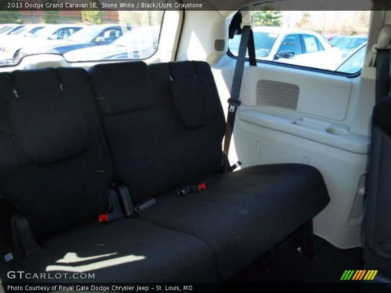 Stone White / Black/Light Graystone 2013 Dodge Grand Caravan SE