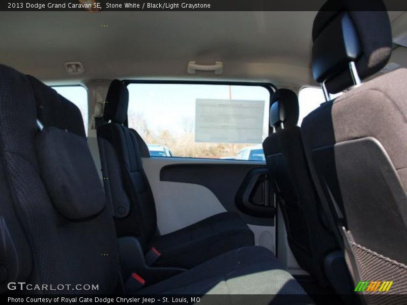 Stone White / Black/Light Graystone 2013 Dodge Grand Caravan SE