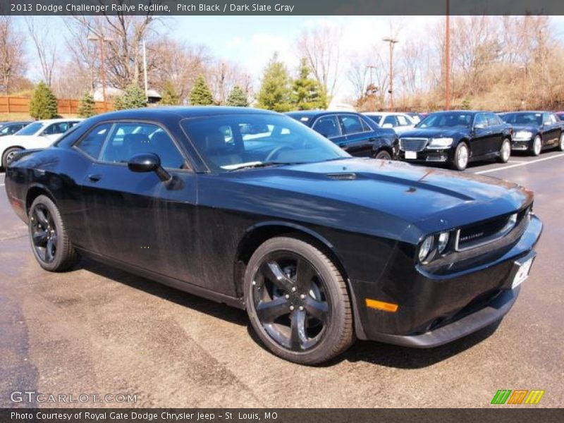 Pitch Black / Dark Slate Gray 2013 Dodge Challenger Rallye Redline