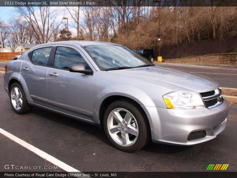 Billet Silver Metallic / Black 2013 Dodge Avenger SE