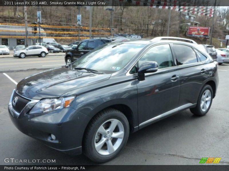 Smokey Granite Mica / Light Gray 2011 Lexus RX 350 AWD