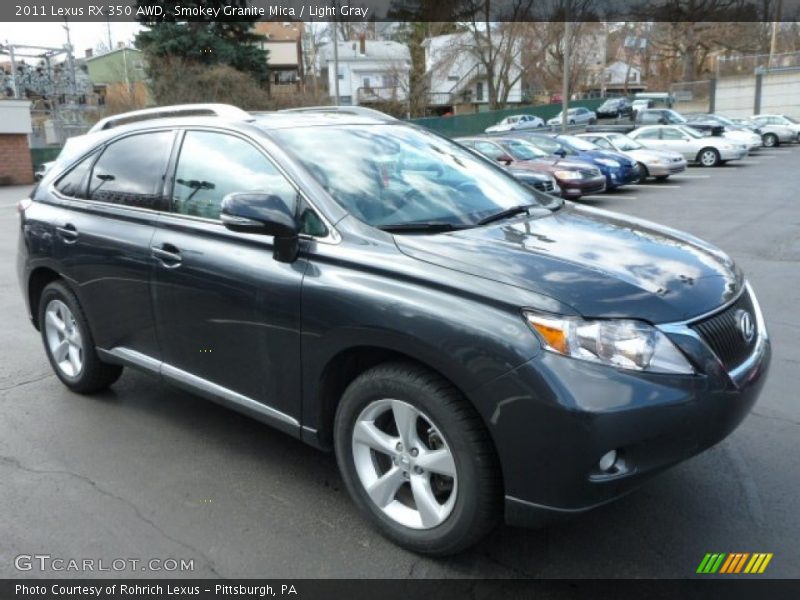 Smokey Granite Mica / Light Gray 2011 Lexus RX 350 AWD