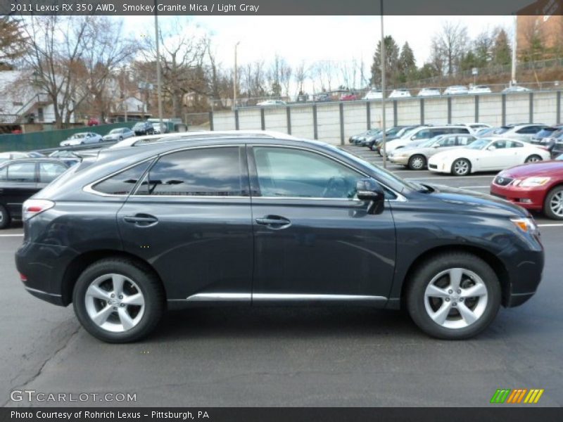 Smokey Granite Mica / Light Gray 2011 Lexus RX 350 AWD
