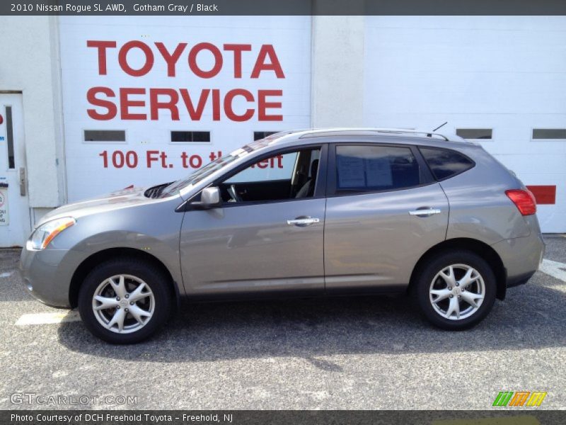 Gotham Gray / Black 2010 Nissan Rogue SL AWD