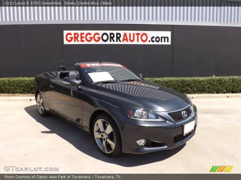 Smoky Granite Mica / Black 2011 Lexus IS 350C Convertible