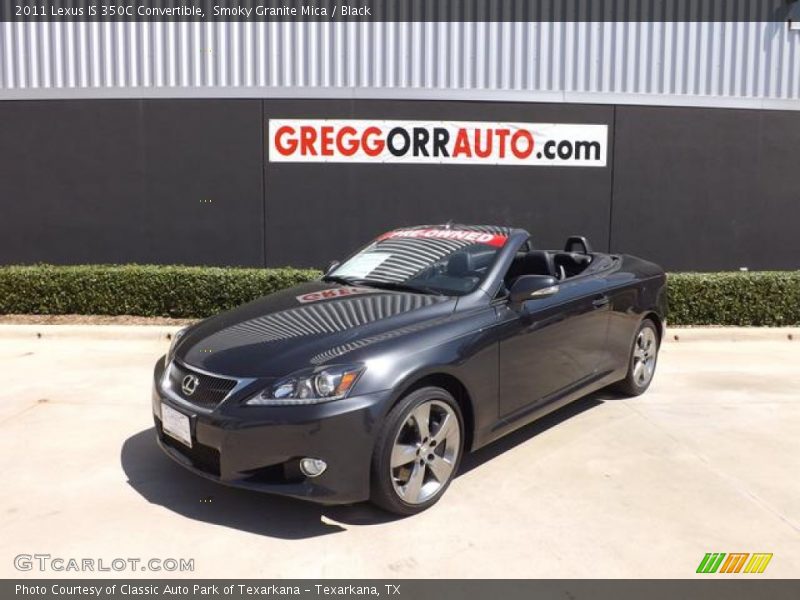 Smoky Granite Mica / Black 2011 Lexus IS 350C Convertible