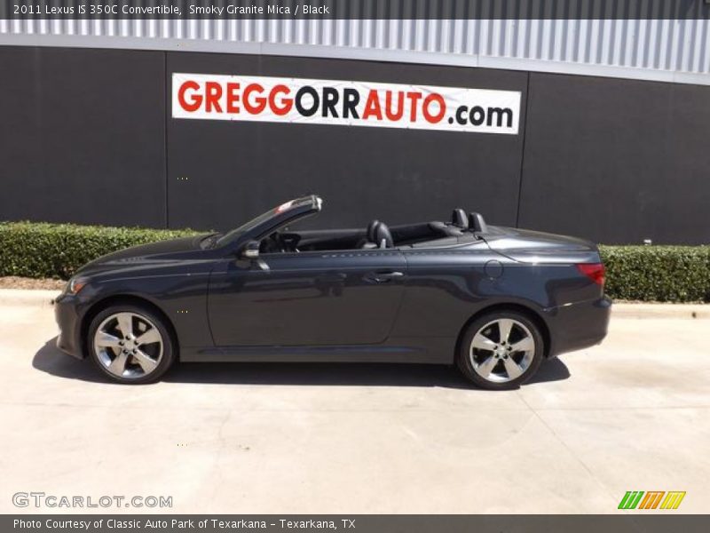 Smoky Granite Mica / Black 2011 Lexus IS 350C Convertible
