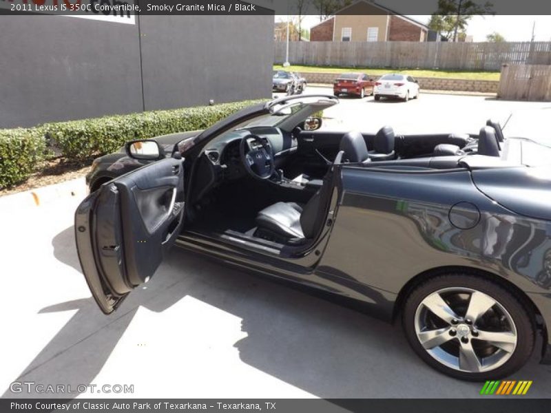 Smoky Granite Mica / Black 2011 Lexus IS 350C Convertible