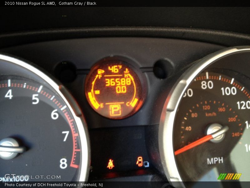 Gotham Gray / Black 2010 Nissan Rogue SL AWD