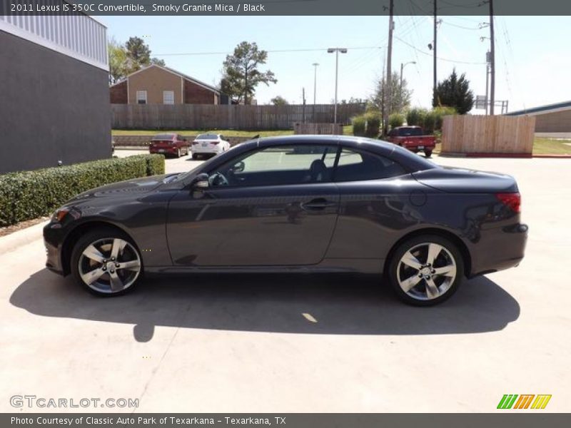 Smoky Granite Mica / Black 2011 Lexus IS 350C Convertible