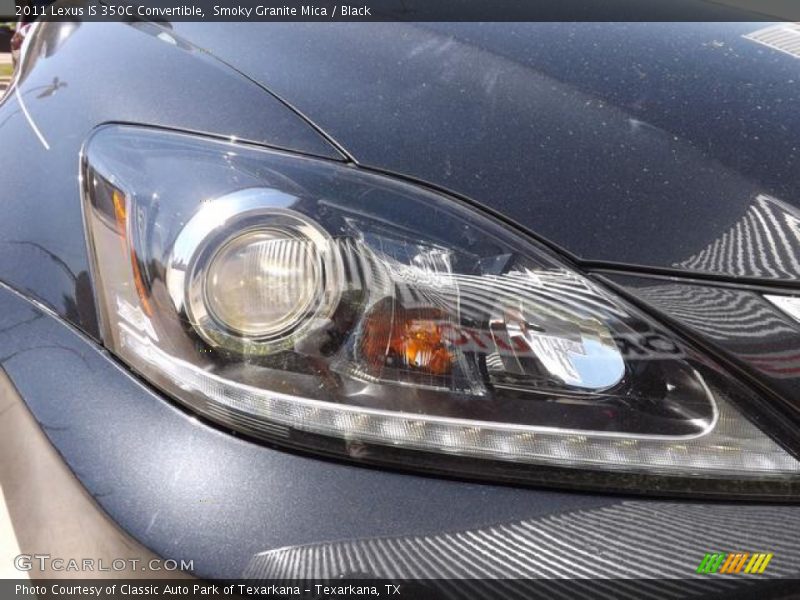 Smoky Granite Mica / Black 2011 Lexus IS 350C Convertible