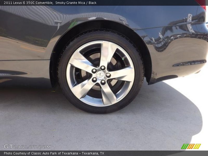 Smoky Granite Mica / Black 2011 Lexus IS 350C Convertible