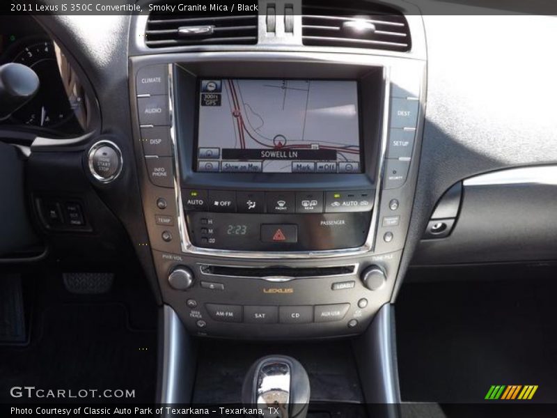 Smoky Granite Mica / Black 2011 Lexus IS 350C Convertible