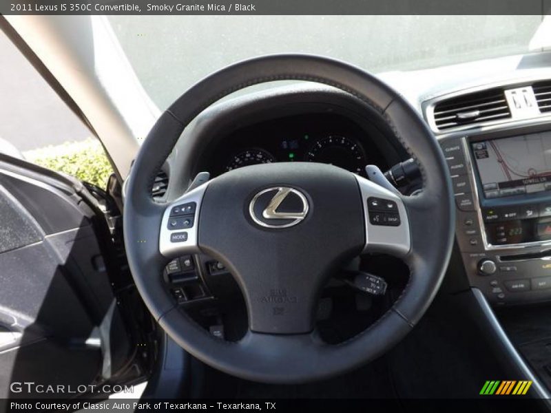 Smoky Granite Mica / Black 2011 Lexus IS 350C Convertible