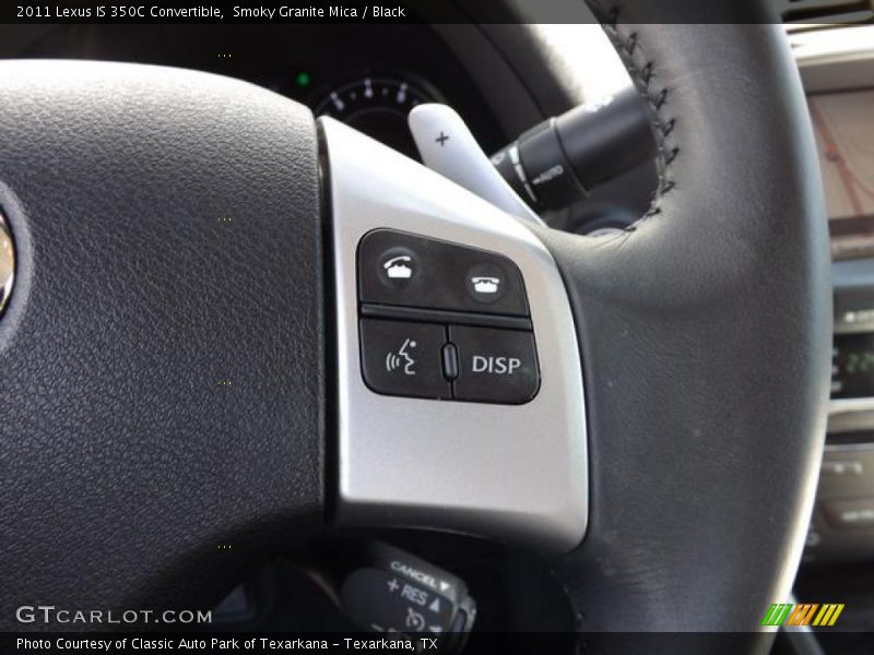 Smoky Granite Mica / Black 2011 Lexus IS 350C Convertible