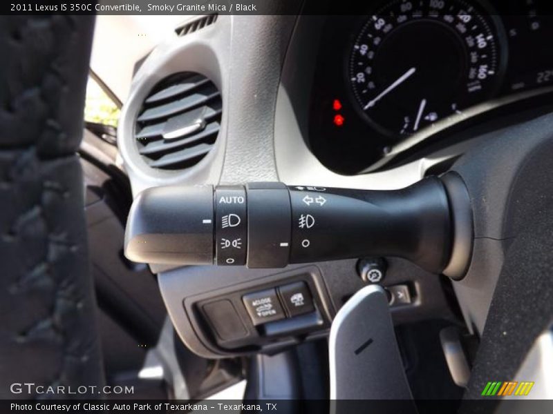 Smoky Granite Mica / Black 2011 Lexus IS 350C Convertible