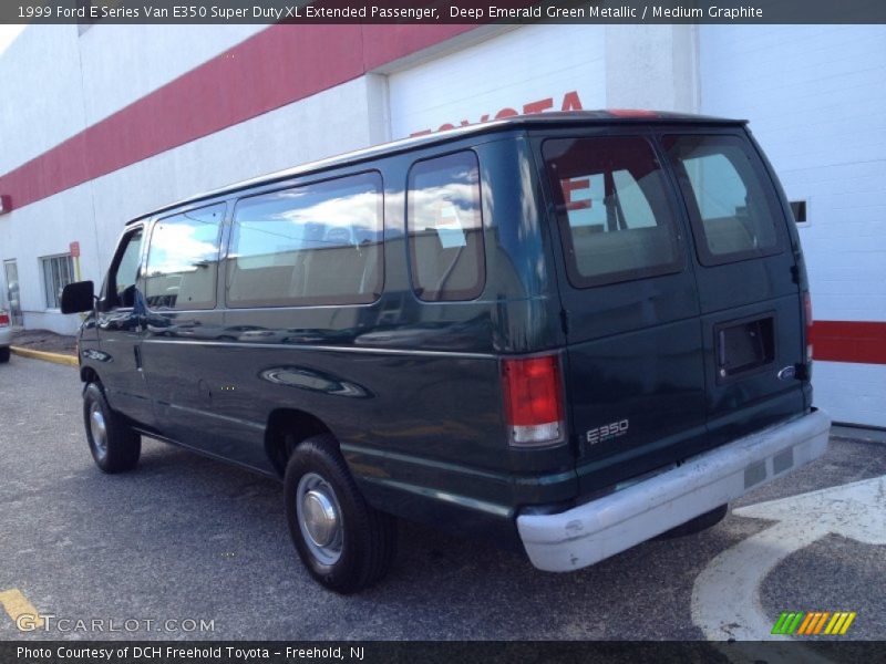 Deep Emerald Green Metallic / Medium Graphite 1999 Ford E Series Van E350 Super Duty XL Extended Passenger