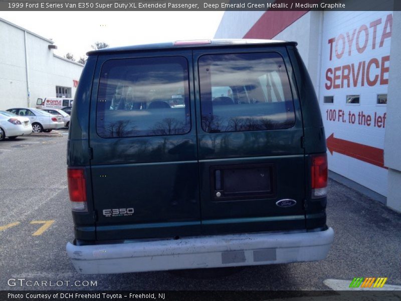 Deep Emerald Green Metallic / Medium Graphite 1999 Ford E Series Van E350 Super Duty XL Extended Passenger