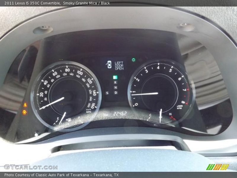 Smoky Granite Mica / Black 2011 Lexus IS 350C Convertible