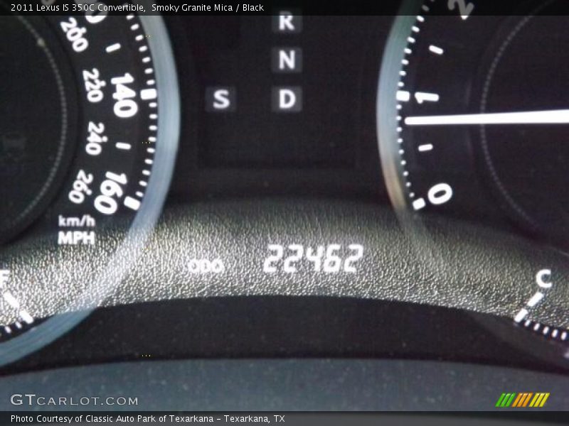 Smoky Granite Mica / Black 2011 Lexus IS 350C Convertible