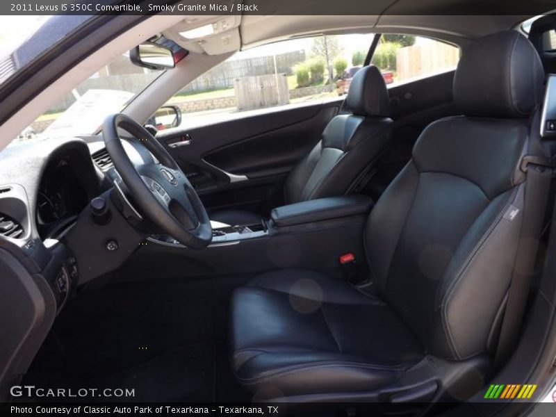 Smoky Granite Mica / Black 2011 Lexus IS 350C Convertible