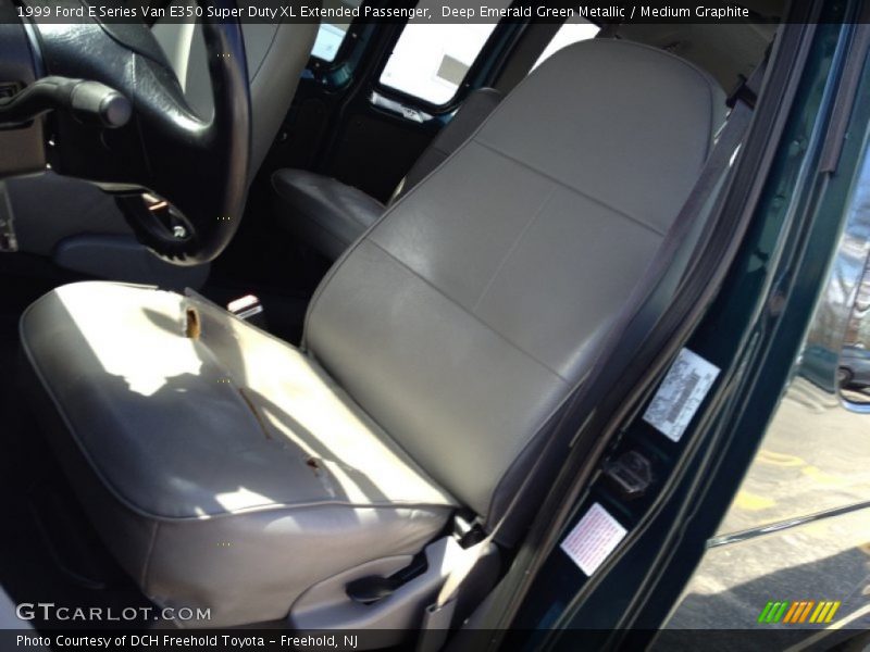 Deep Emerald Green Metallic / Medium Graphite 1999 Ford E Series Van E350 Super Duty XL Extended Passenger