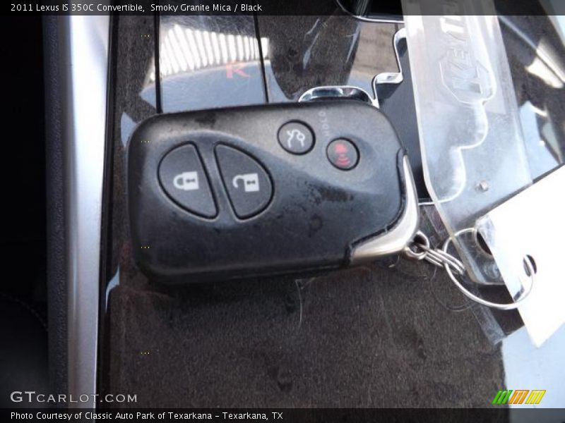 Smoky Granite Mica / Black 2011 Lexus IS 350C Convertible