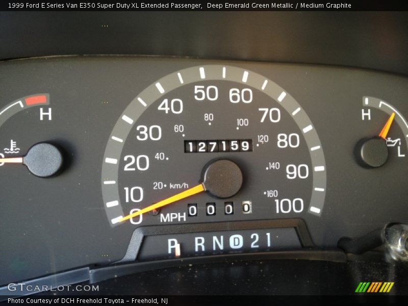 Deep Emerald Green Metallic / Medium Graphite 1999 Ford E Series Van E350 Super Duty XL Extended Passenger