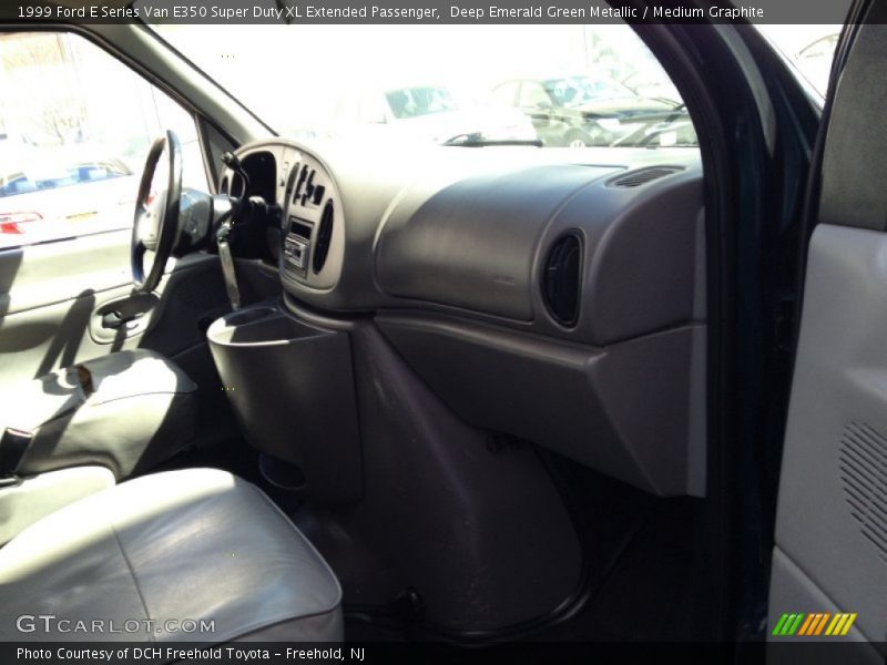 Deep Emerald Green Metallic / Medium Graphite 1999 Ford E Series Van E350 Super Duty XL Extended Passenger