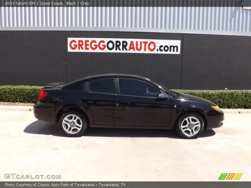 Black / Gray 2003 Saturn ION 3 Quad Coupe