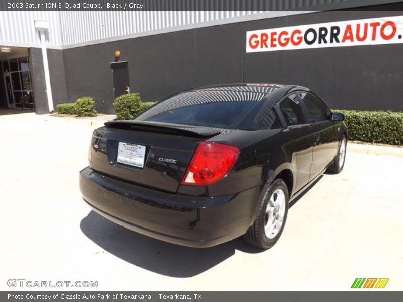 Black / Gray 2003 Saturn ION 3 Quad Coupe