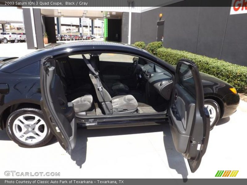 Black / Gray 2003 Saturn ION 3 Quad Coupe