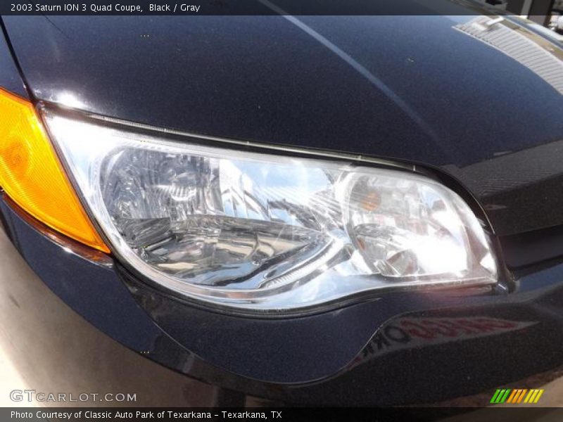 Black / Gray 2003 Saturn ION 3 Quad Coupe
