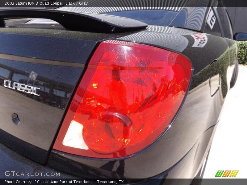 Black / Gray 2003 Saturn ION 3 Quad Coupe