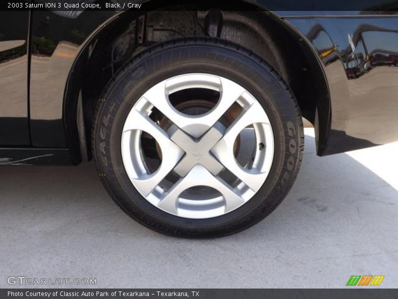 Black / Gray 2003 Saturn ION 3 Quad Coupe