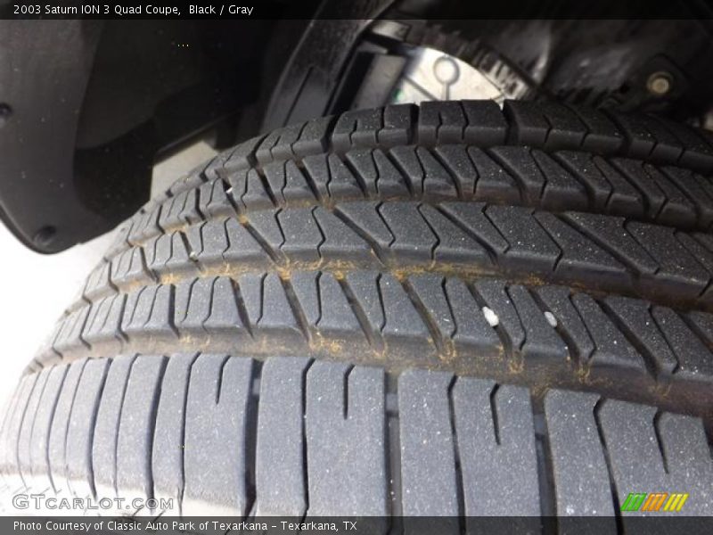 Black / Gray 2003 Saturn ION 3 Quad Coupe