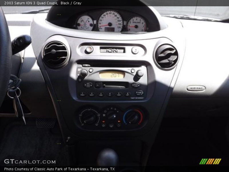 Black / Gray 2003 Saturn ION 3 Quad Coupe