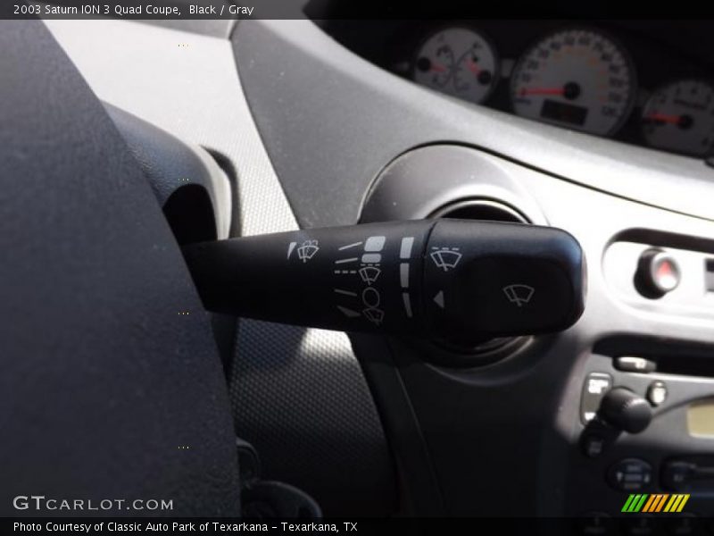 Black / Gray 2003 Saturn ION 3 Quad Coupe