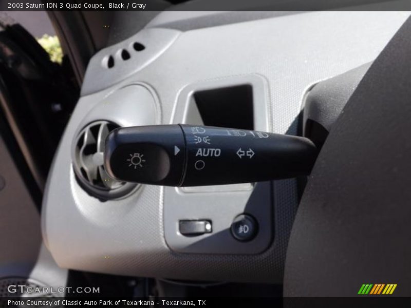 Black / Gray 2003 Saturn ION 3 Quad Coupe