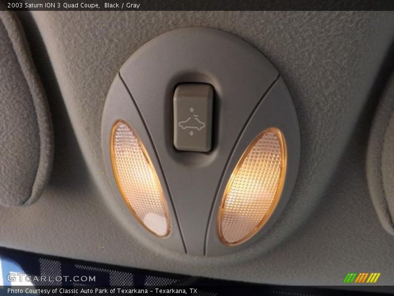 Black / Gray 2003 Saturn ION 3 Quad Coupe