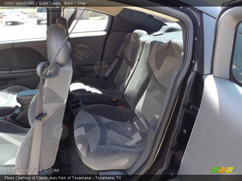 Black / Gray 2003 Saturn ION 3 Quad Coupe