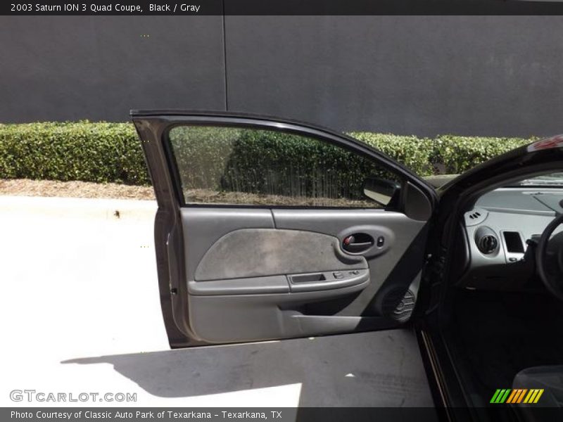 Black / Gray 2003 Saturn ION 3 Quad Coupe