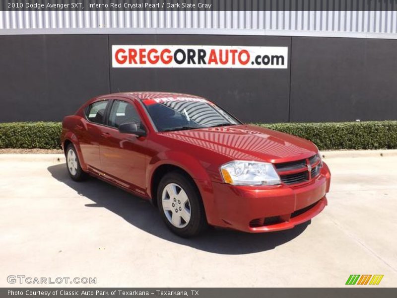 Inferno Red Crystal Pearl / Dark Slate Gray 2010 Dodge Avenger SXT