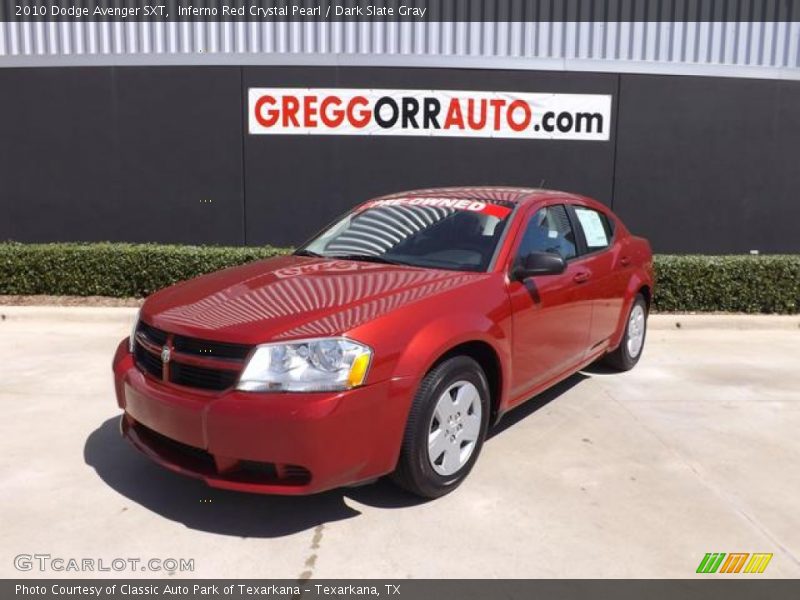 Inferno Red Crystal Pearl / Dark Slate Gray 2010 Dodge Avenger SXT
