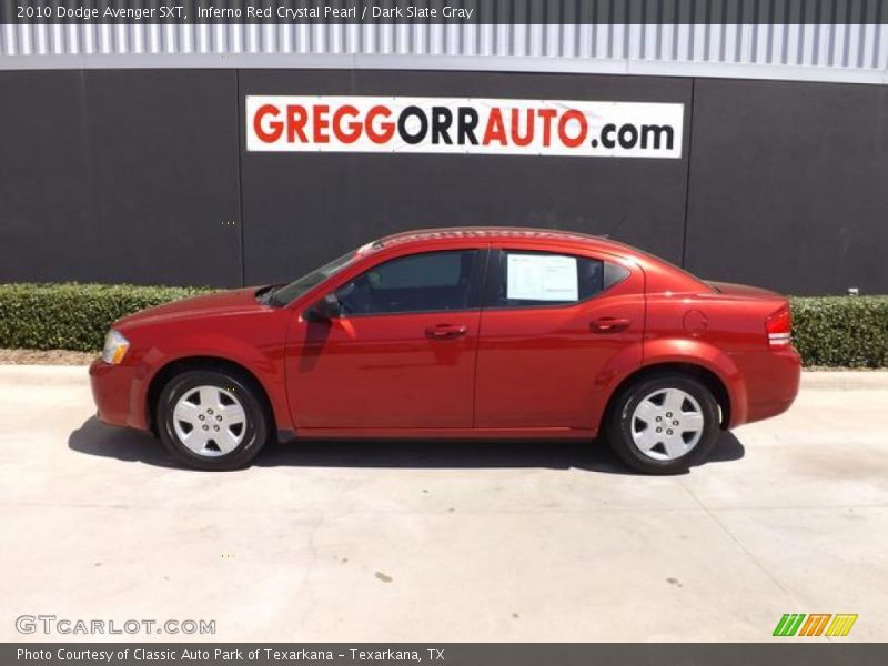Inferno Red Crystal Pearl / Dark Slate Gray 2010 Dodge Avenger SXT