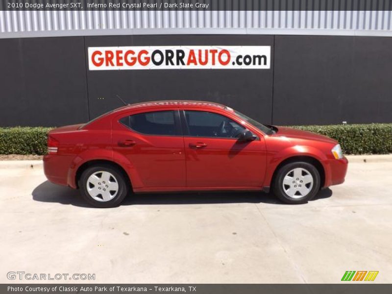 Inferno Red Crystal Pearl / Dark Slate Gray 2010 Dodge Avenger SXT