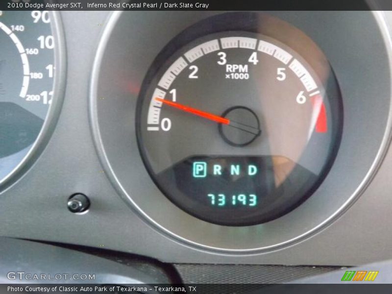 Inferno Red Crystal Pearl / Dark Slate Gray 2010 Dodge Avenger SXT
