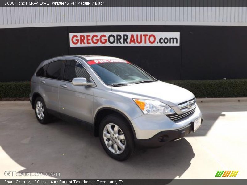 Whistler Silver Metallic / Black 2008 Honda CR-V EX-L