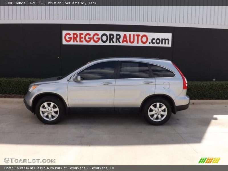 Whistler Silver Metallic / Black 2008 Honda CR-V EX-L
