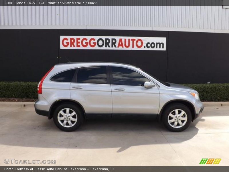 Whistler Silver Metallic / Black 2008 Honda CR-V EX-L